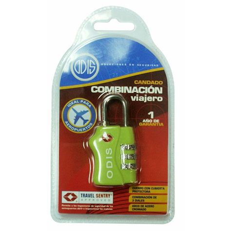 Candado Odis TSA Maleta Viaje 33mm Combinación - Verde-2