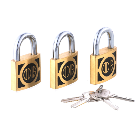 Pack 3 Candados Odis 350 50mm - Llaves Iguales-3