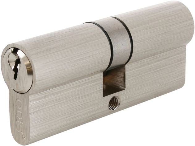 Cilindro Odis Llave-Llave Estándar 70mm Plata Satinado 6 Combinaciones-0