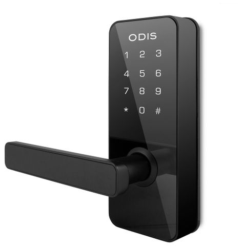 Cerradura Digital Odis 7700 Con Picaporte Manilla Reversible - Negro-1