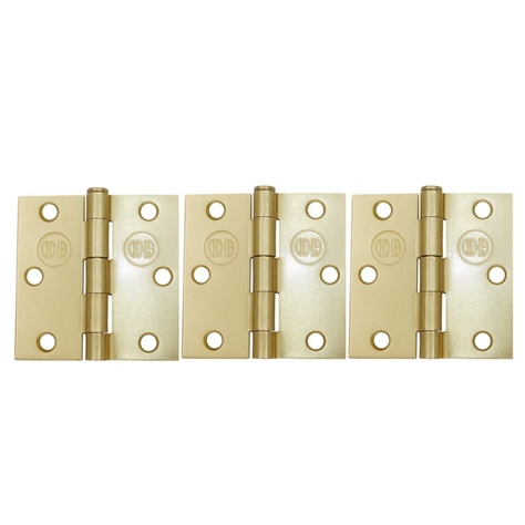 Pack 3 Bisagra Acero Odis 3,5” x 3,5”x 2,0mm bronce pulido-0