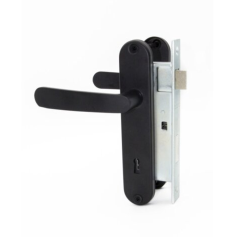 Cerradura Embutir Odis Simona 7040 Dormitorio - Negro-1