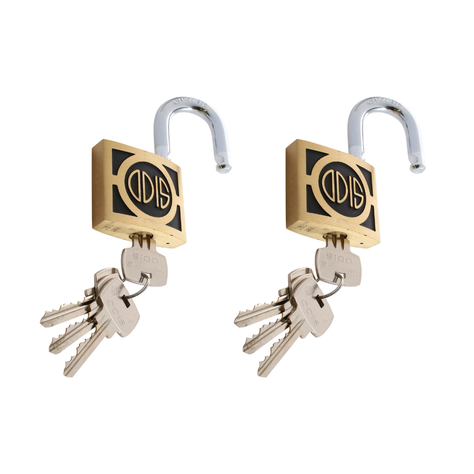 Pack 2 Candados Odis 340 40 mm - Llaves Iguales-1