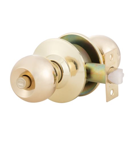 Cerradura Cilíndrica Oister 101 Baño - Bronce Pulido-0