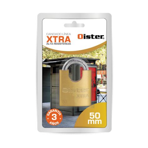 Candado Oister XTRA Hombros 50mm - Fierro Bronce-7