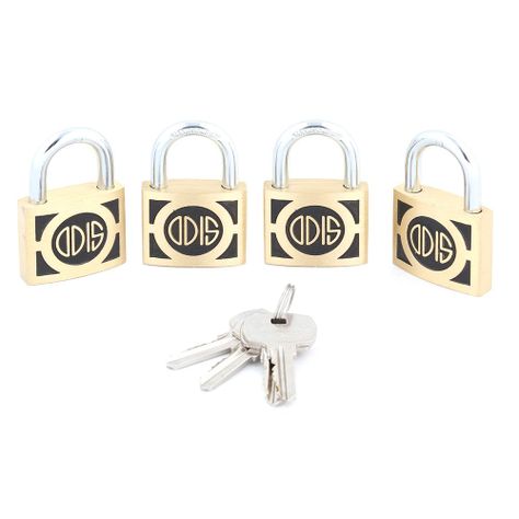 Pack 4 Candados Odis 340 40mm Llaves Iguales-3