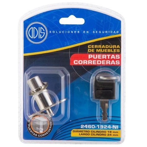 Cerradura Muebles Odis Corredera 2460-1924 Plata-9