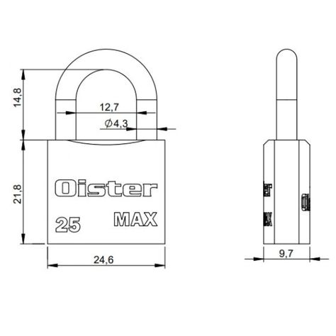Candado Oister MAX 25mm-2