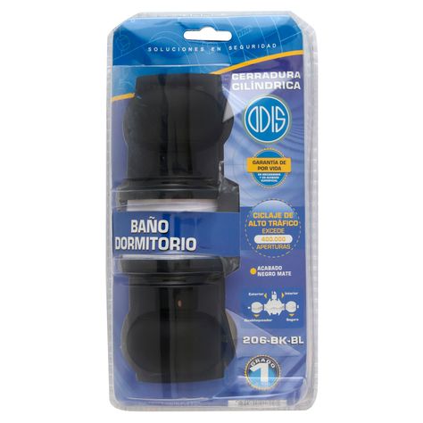 Cerradura Cilíndrica Odis 206 Baño - Negro-7