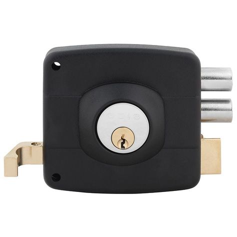 Cerradura Sobreponer Odis 321 Puertas De Madera -Negro-0