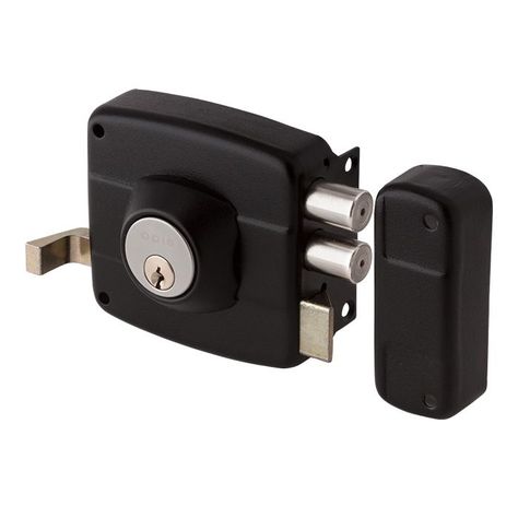 Cerradura Sobreponer Odis 321 Puertas De Madera -Negro-3