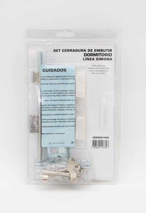Cerradura Embutir Odis Simona 7040 Dormitorio - Bronce-4