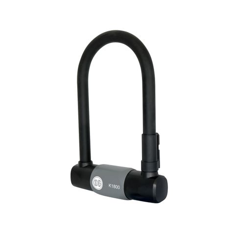 Candado Bicicleta U Lock Odis K1800 18x186mm Grafito Llave Disco-2