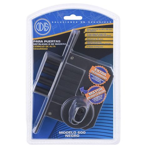 Cerrojo Embutir Odis 600 Llave-Llave - Negro-6