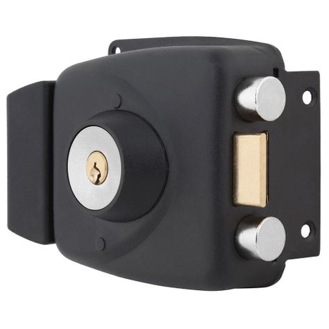 Cerradura Sobreponer Odis 773 Caja Metalica - Negro-2