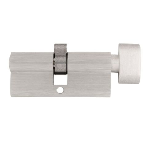 Cilindro Odis Llave-Seguro 70mm - Niquél Satinado-1