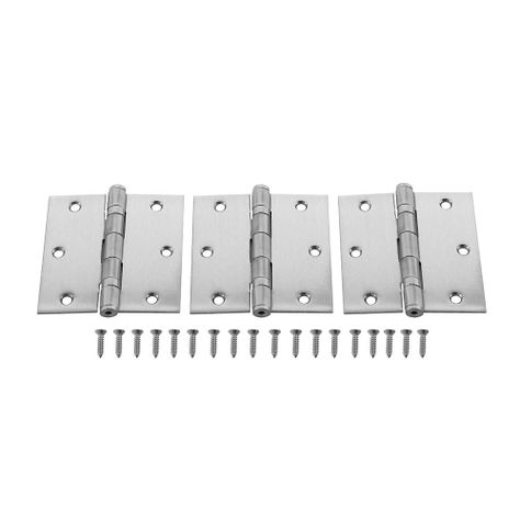 Pack 3 Bisagras Fierro Odis Con Rodamiento 3,5"3,5"2,2 Mm-1