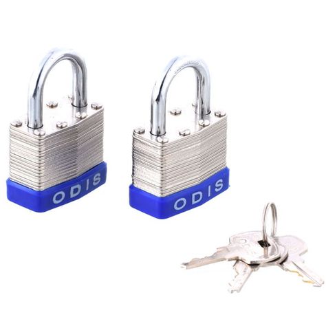 Pack 2 Candados Odis Laminado 40mm - Llaves Iguales-4