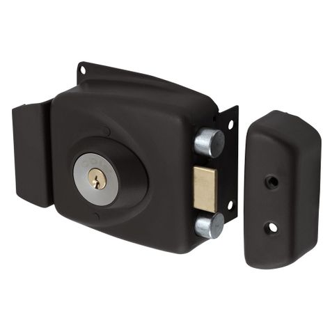 Cerradura Sobreponer Odis 771 Puertas Madera - Negro-1