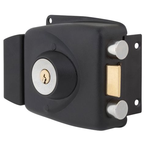 Cerradura Sobreponer Odis 771 Puertas Madera - Negro-4