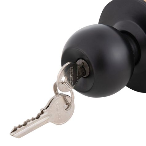 Cerradura Cilíndrica Oister 101 Dormitorio Negro-3
