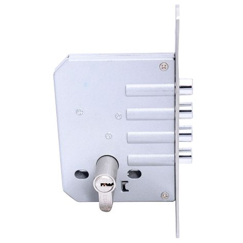 Cerrojo Embutir Odis 605 Llave-Seguro - Plata-1