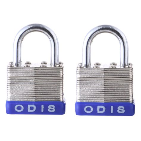 Pack 2 Candados Laminado Odis 50mm Acero Zincado-0