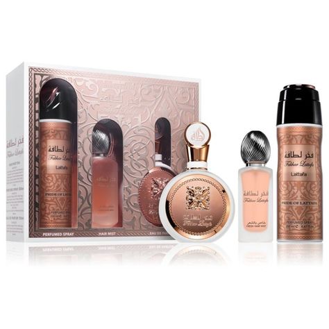 Set Lattafa Fakhar Women EDP 100 ml + Perfume Spray 200 ml + Hair Mist 50 ml-0