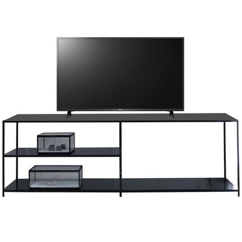 Mueble TV / Arrimo Bajo Negro Utrecht-2