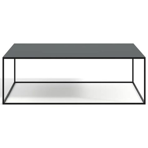 Mesa de Centro Grub Negra 90x90 cm.-1