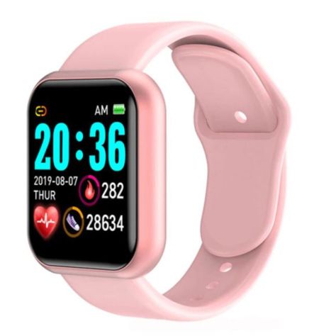 Smartwatch Reloj Inteligente Deportivo Y68 Rosado-0