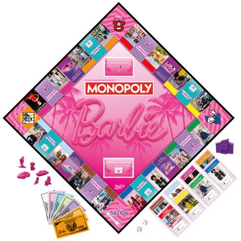 Juego de Mesa Monopoly Barbie-3