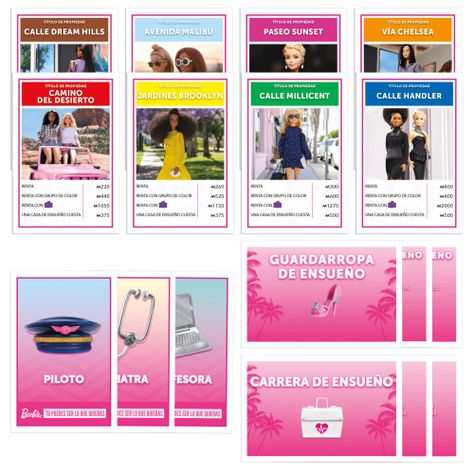 Juego de Mesa Monopoly Barbie-6