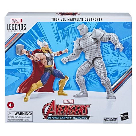 Figura de Acción Marvel Legends Series Thor vs. Destructor-1