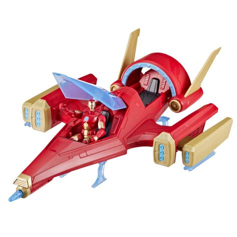 Figura de Acción Marvel Avengers Epic Hero Series Iron Man Jet de Combate-4