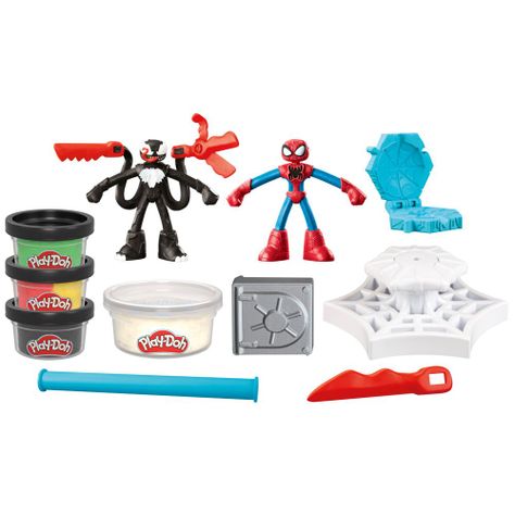 Masas y Plastilinas Play Doh Marvel Spider-Man Lanza y Atrapa-1