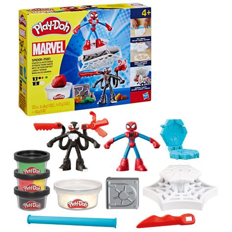 Masas y Plastilinas Play Doh Marvel Spider-Man Lanza y Atrapa-2