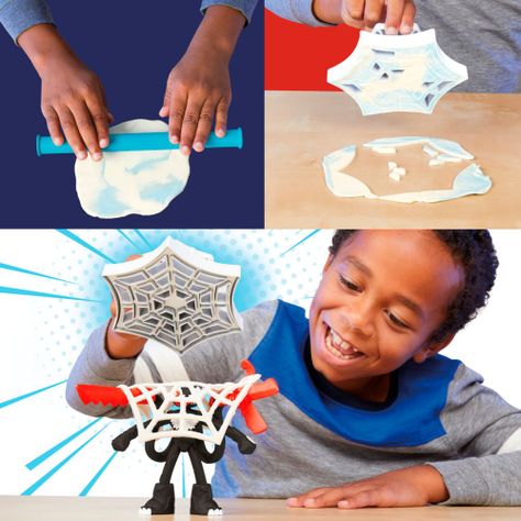 Masas y Plastilinas Play Doh Marvel Spider-Man Lanza y Atrapa-6