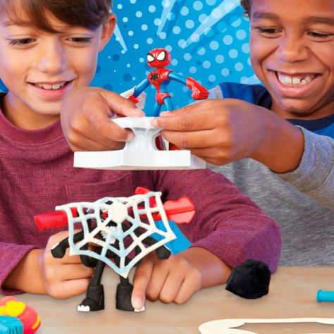 Masas y Plastilinas Play Doh Marvel Spider-Man Lanza y Atrapa-7