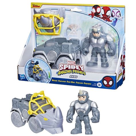 Figura de Acción Spidey & His Amazing Friends Rhino Demoledor-2