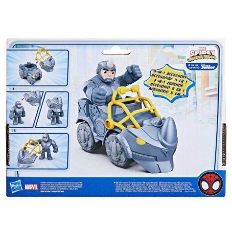 Figura de Acción Spidey & His Amazing Friends Rhino Demoledor-3