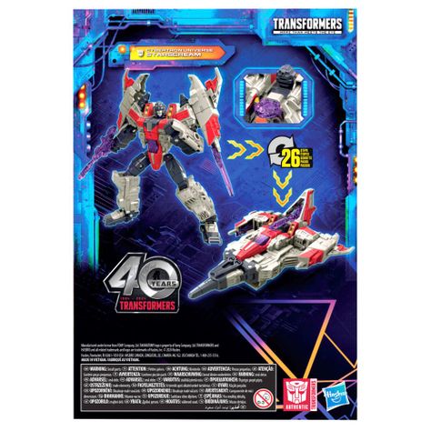 Figura de Acción Transformers Legacy United Voyager Cybertron Universe Starscream -4