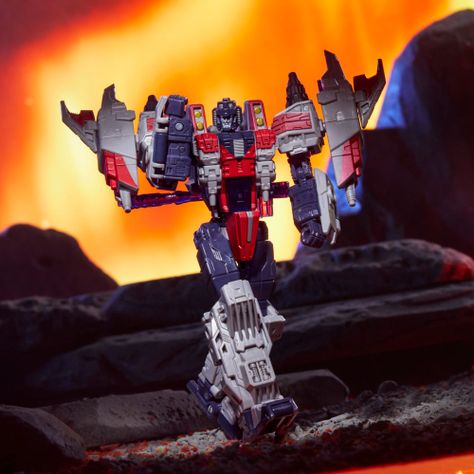 Figura de Acción Transformers Legacy United Voyager Cybertron Universe Starscream -5