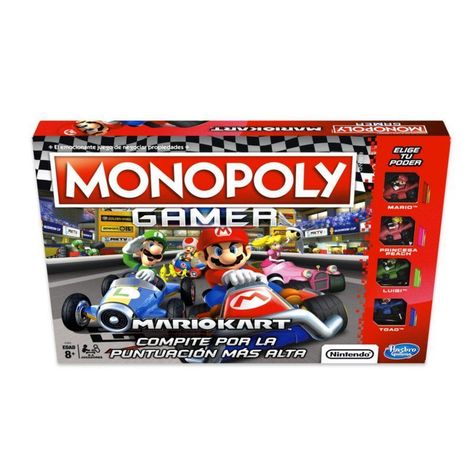 Juego De Tablero Monopoly Gamer Mario Kart-0