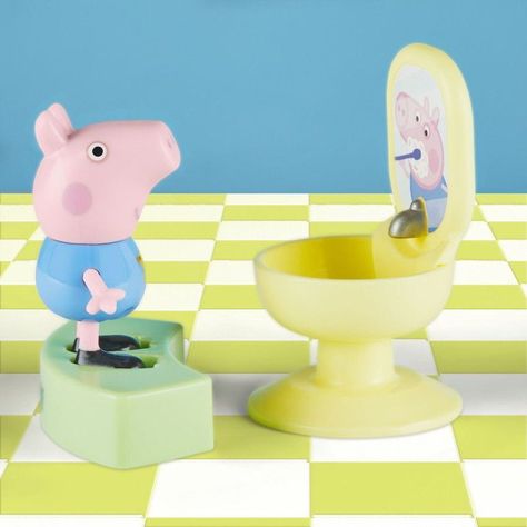 Figura Peppa Pig La Hora Del Baño Con George-7