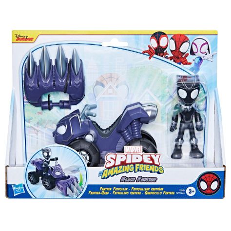 Set Spidey & His Amazing Friends Patrullero Black Panther-0