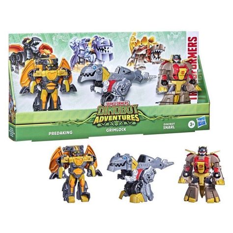 Figuras Transformers Dinobot Predaking, Grimlock & Snarl-3