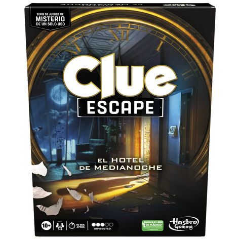 Juego de Mesa Hasbro Gaming Clue Escape El Hotel de Medianoche-0