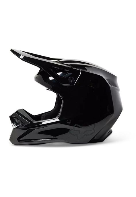 Casco Moto V1 Solid Negro Fox-2