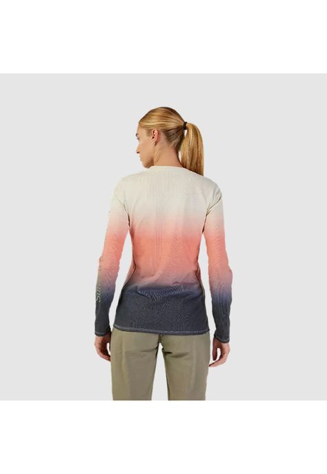 Polera Bicicleta Mujer Ranger Lunar Drirelease® Manga Larga Rosado Fox-2